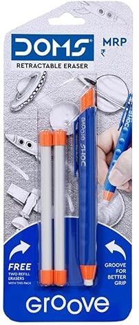DOMS Groove Retractable Eraser Non-Toxic Eraser-image-45