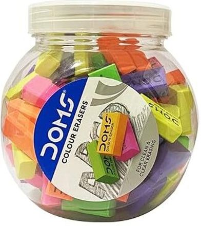 Erasers Jar Pack of 100 Dust-Free, Non-Toxic & Safe for Kids Eraser