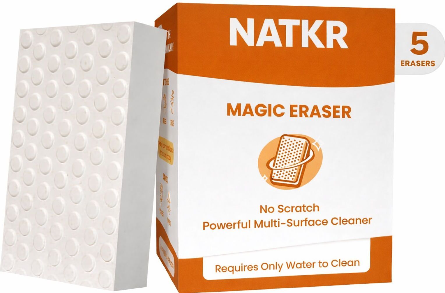natkr Magic Eraser | No Scratch Multi-Surface Cleaning Sponge | Removes 100+Stains Non-Toxic Eraser-picture-15