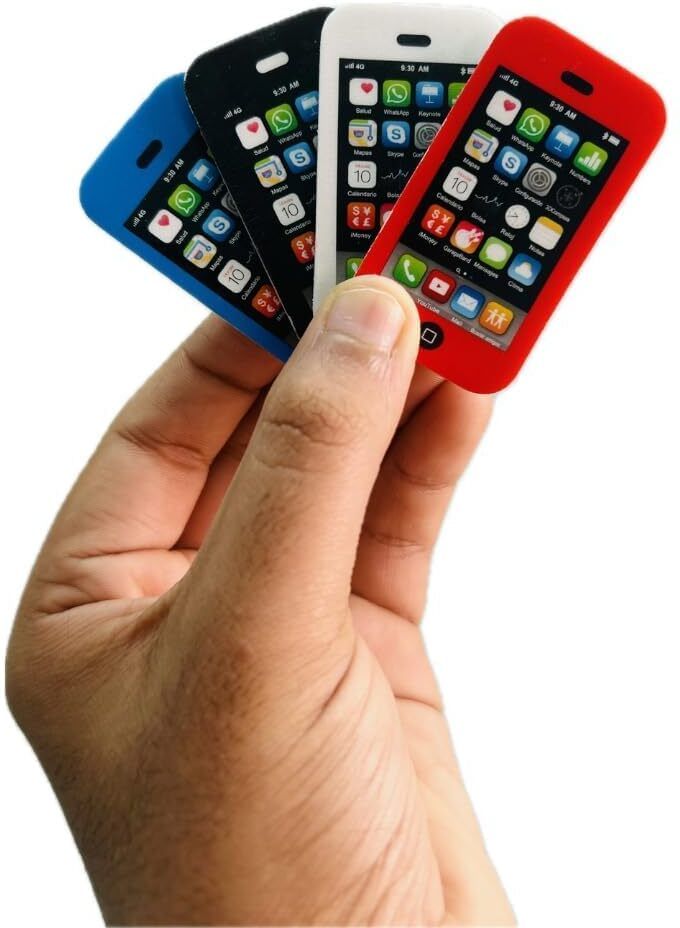 Mobile Phone Shaped Eraser for Kids, Cute Fancy Stationery Gift for Students Eraser-image-18