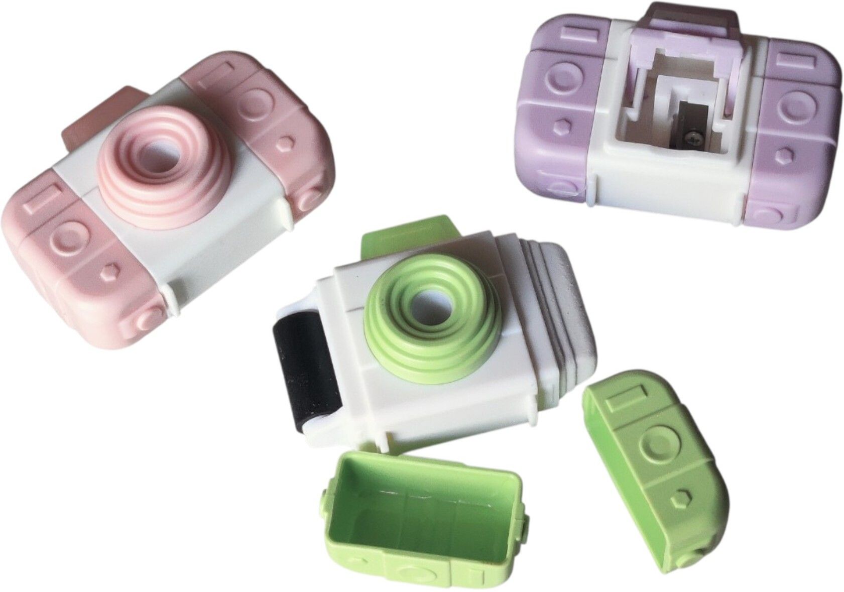 sk Camera Shaped 3-in-1 Eraser, Sharpner and Duster Non-Toxic Eraser-picture-14