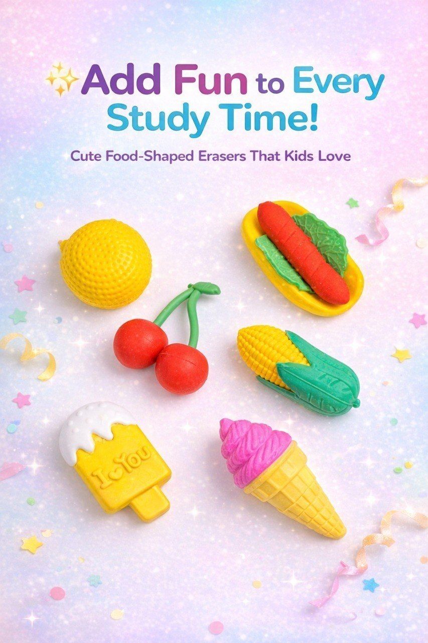 mahir Cute Food Shape Eraser for Kids Non-Toxic Eraser-picture-43