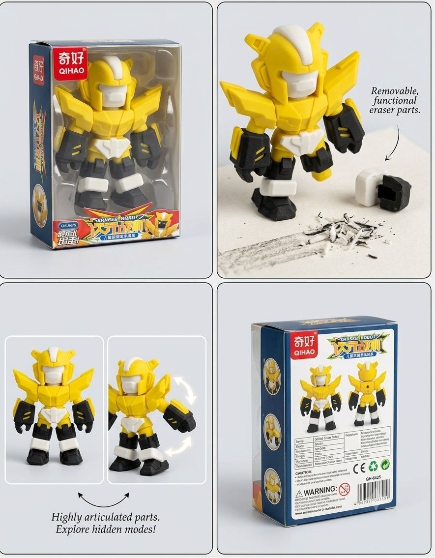 Action Figure Eraser Non-Toxic Eraser-image-24