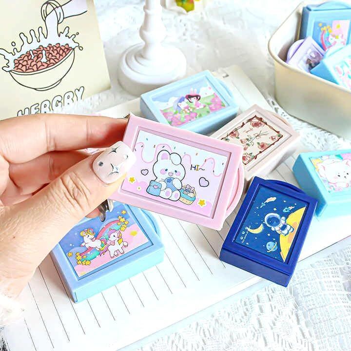 breepree Cute Cartoon Fun Box Erasers – Kawaii Stationery Colorful School Supplies Gift Non-Toxic Eraser-picture-15