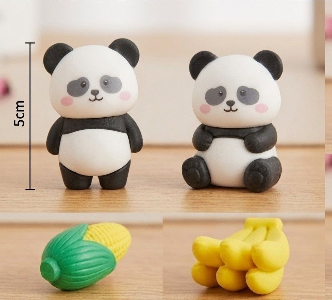 Panda Holiday Paradise Eraser Set Non-Toxic Eraser-image-48