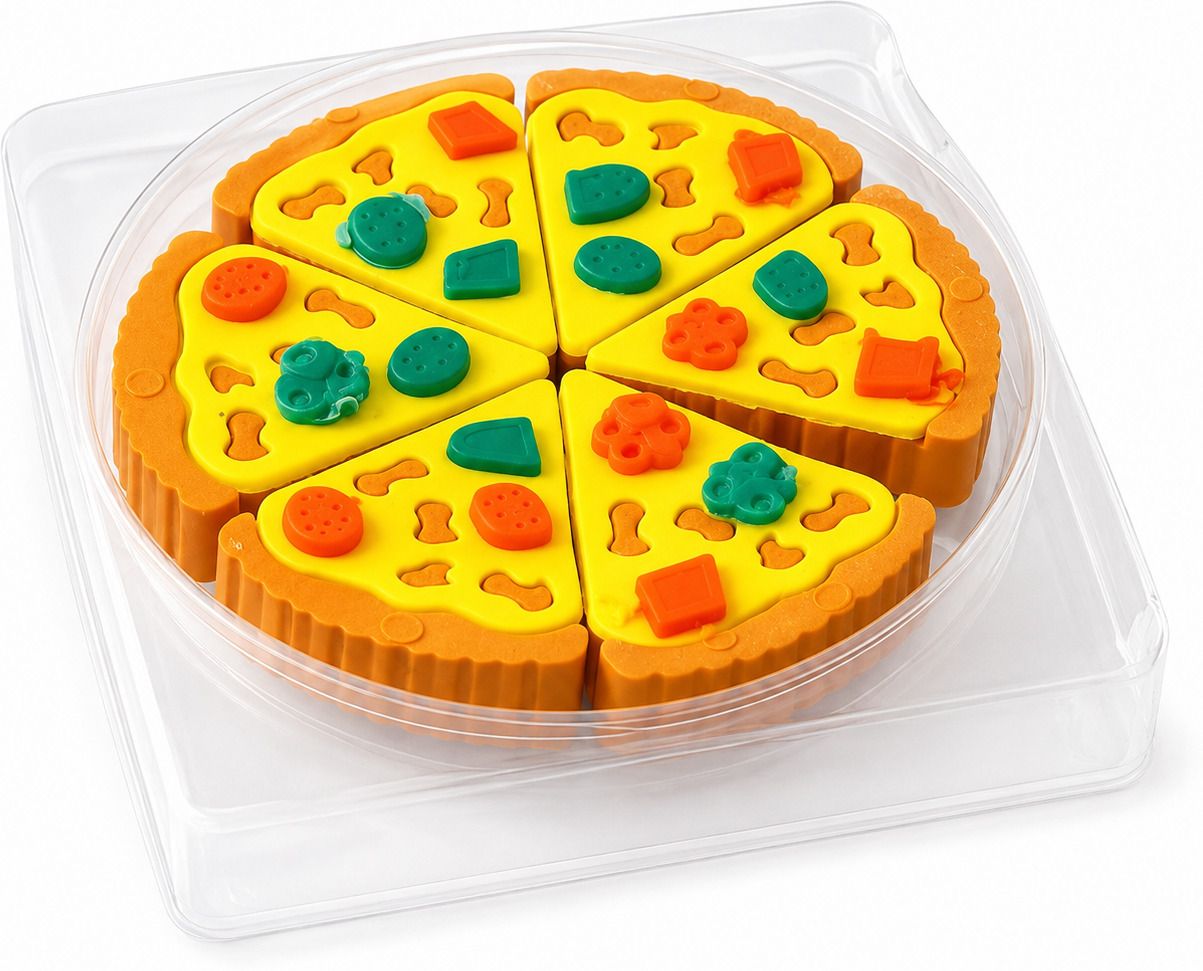 barigo Pizza Shape Puzzle Eraser for Kids (Pack of 01) Non-Toxic Eraser-picture-16