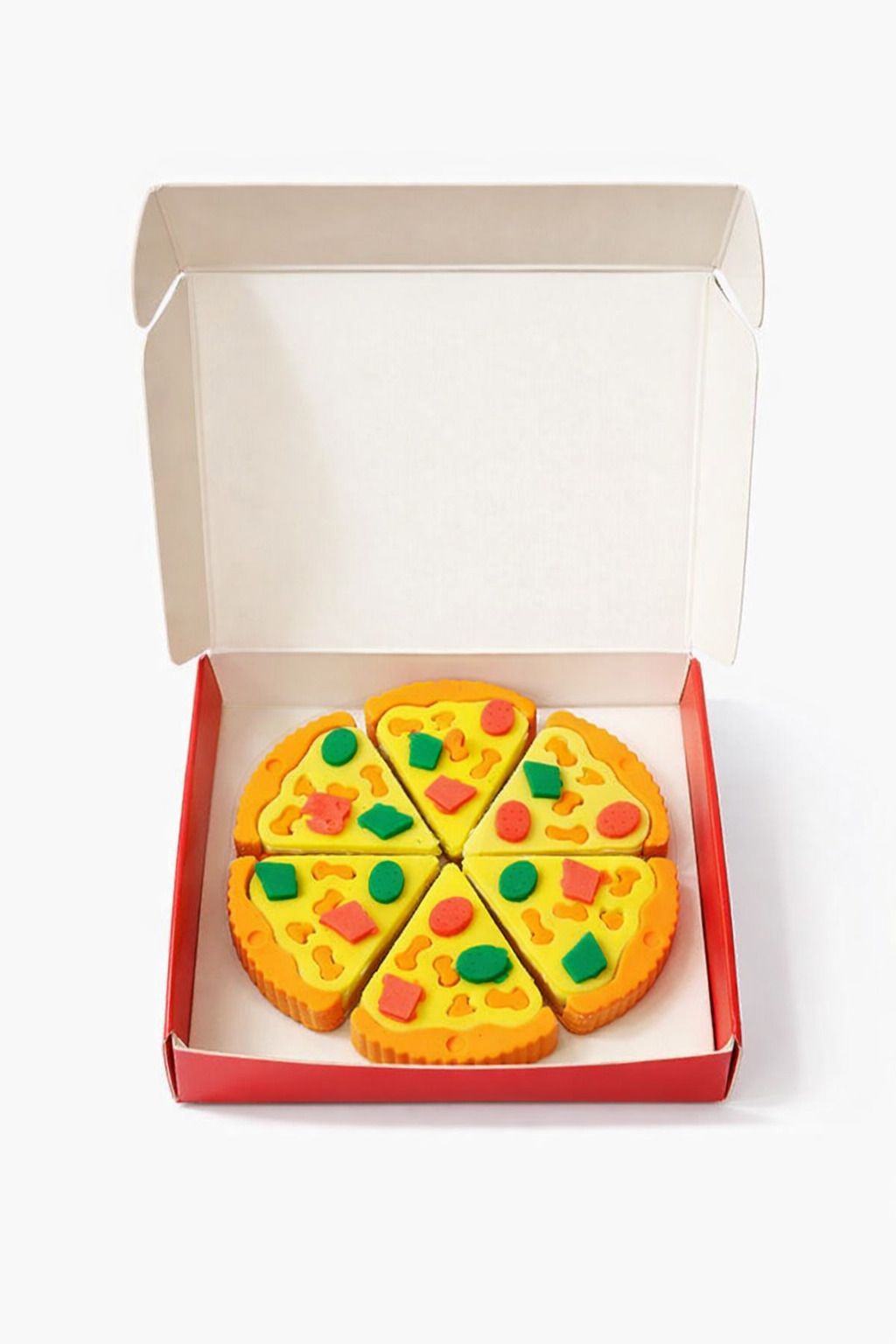 Pizza Slice Puzzle Eraser Set for Kids | 6 Piece Novelty Eraser Toy Non-Toxic Eraser-image-23