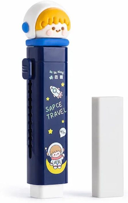 Blast off into creativity with the Space Voyager Push Pull Eraser for students! Non-Toxic Eraser-image-36