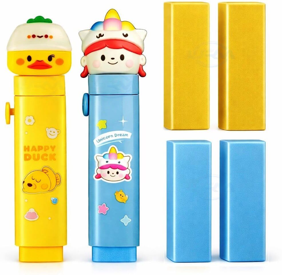 Cutter Shaped Erasers for Kids (2 Cutters + 4 Erasers) Non-Toxic Eraser-image-32