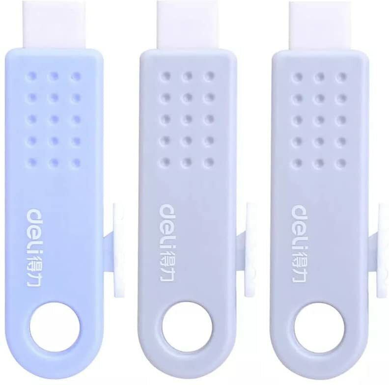 deli 3pc Push Pull Eraser,for Creative Drawing Elementry Crafting School,College Eraser-picture-3