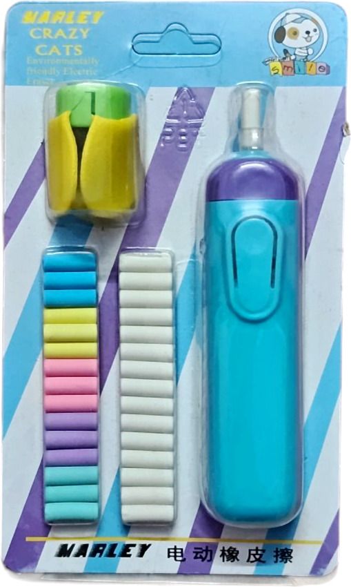 aarohi Electric eraser with 30 pcs Extra replaceable eraser Non-Toxic Eraser-picture-4