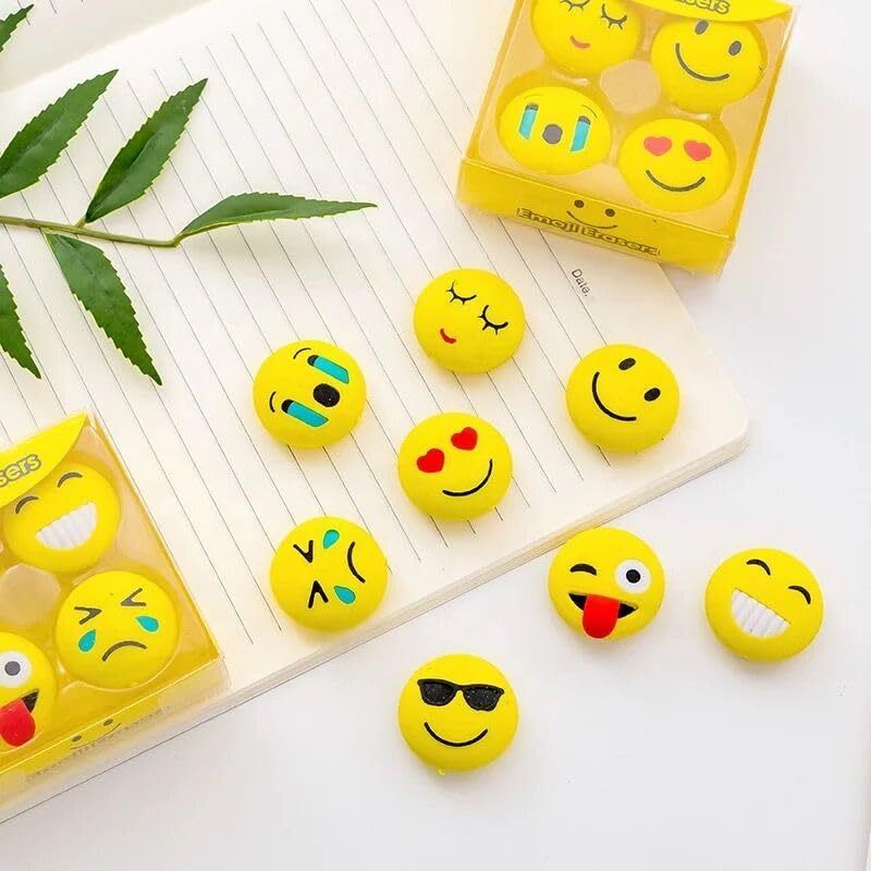 Soft Rubber Smiley Eraser – Smooth Clean Erasing Non-Toxic Eraser-image-29
