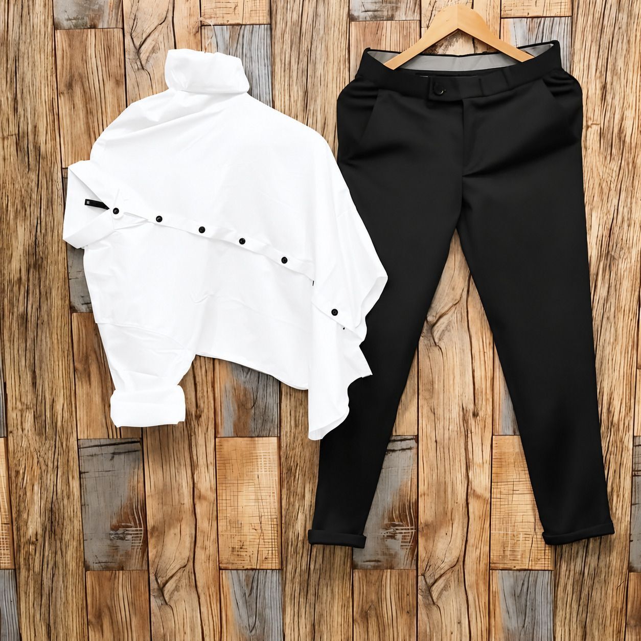 khodiyar fashion Men Cotton Blend Shirt Pant Set-picture-30