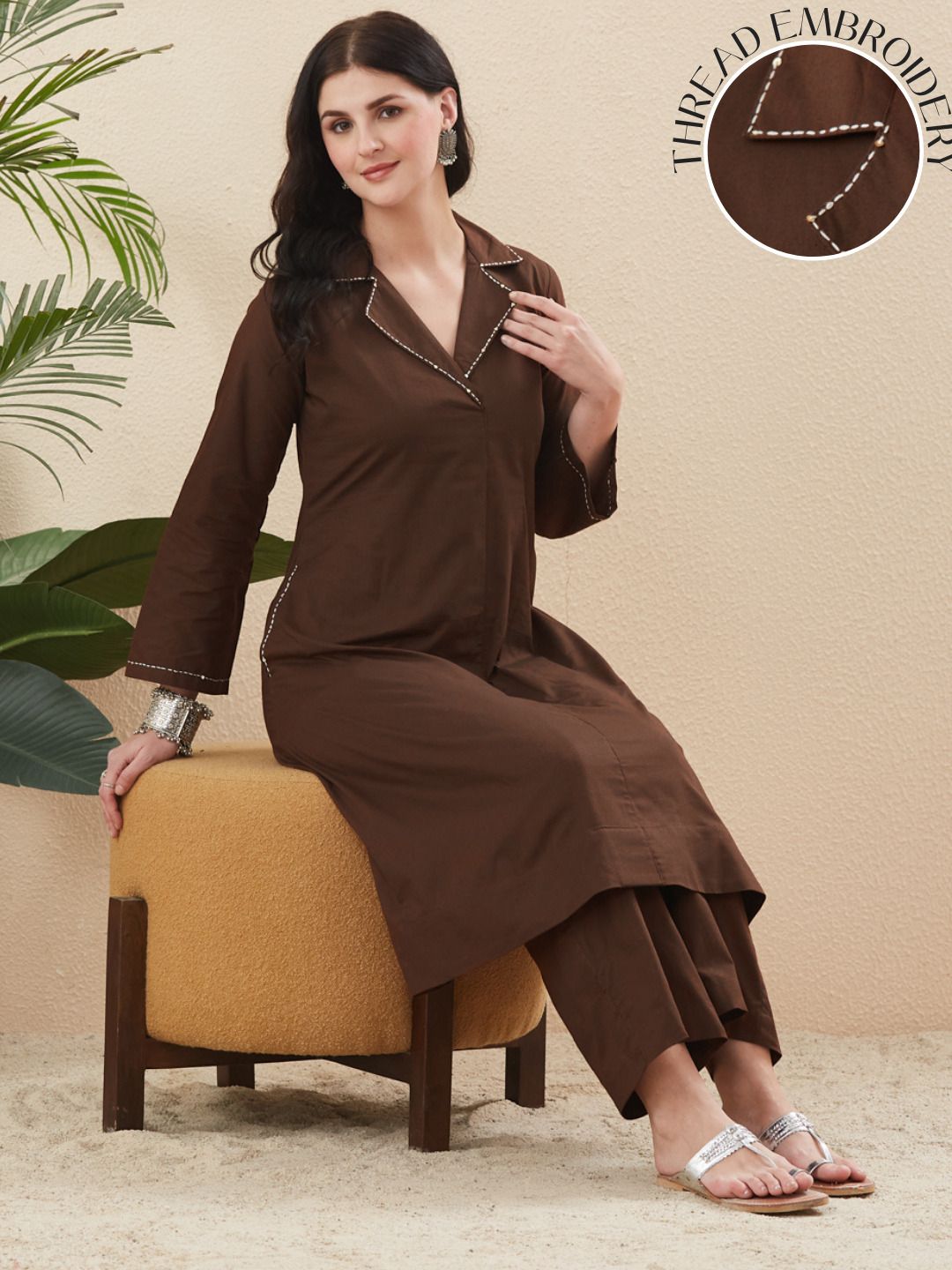 mokosh Women Pure Cotton Kurta Palazzo Set-picture-41