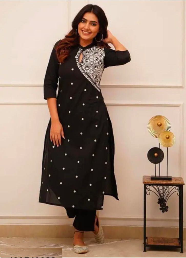Women Viscose Rayon Kurti Pant Set-image-13