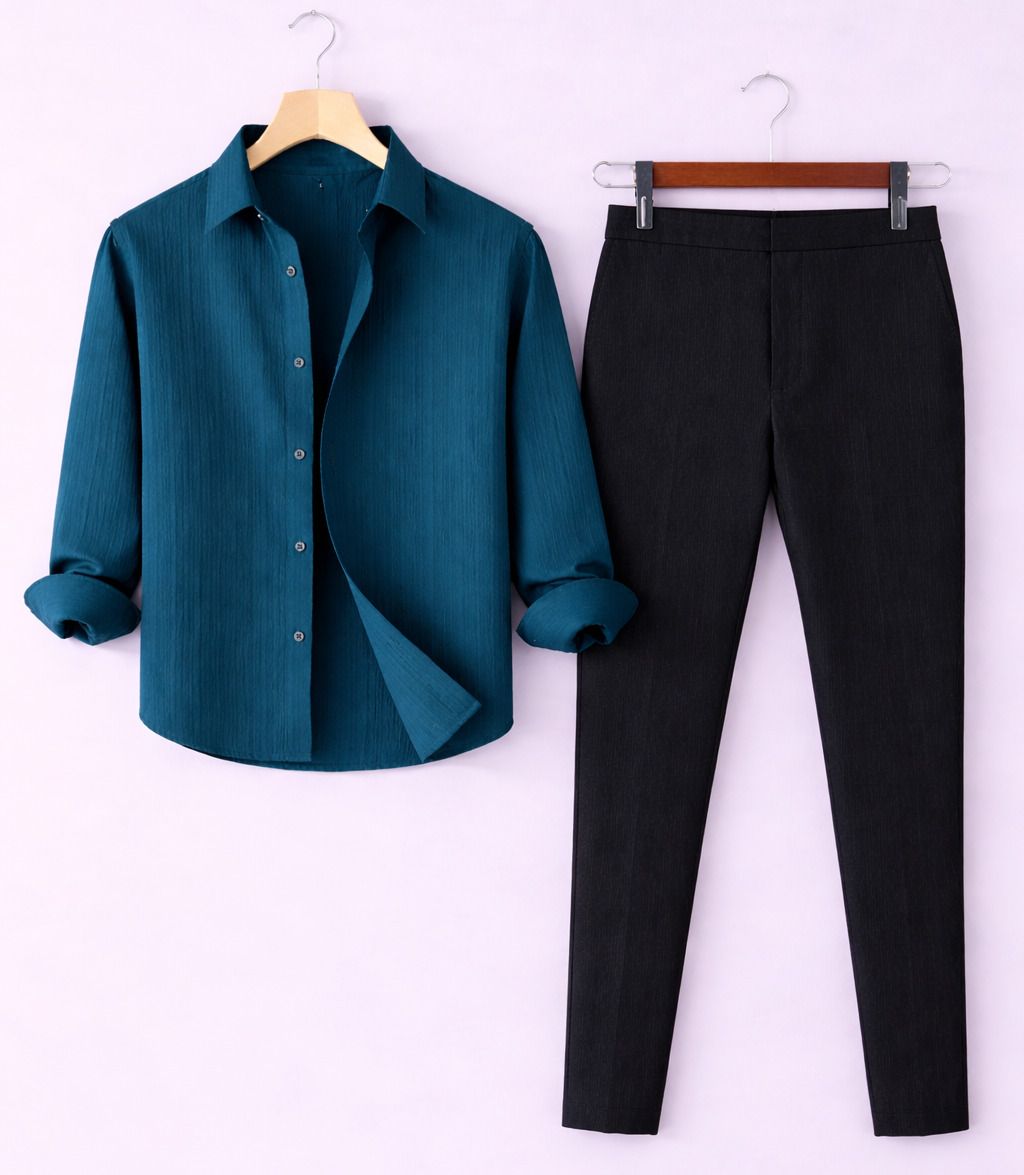 tyrell Men Cotton Blend Shirt Pant Set-picture-11