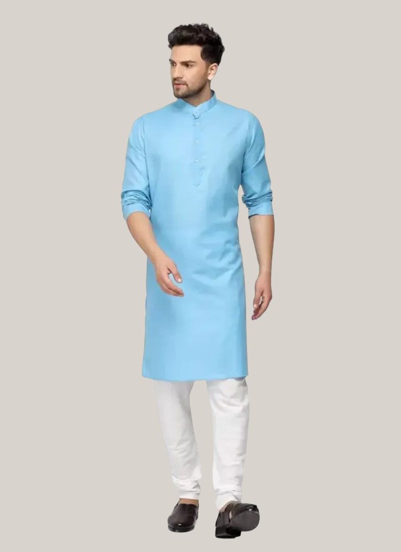 balajiis Men Cotton Blend Kurta Pyjama Set-picture-20