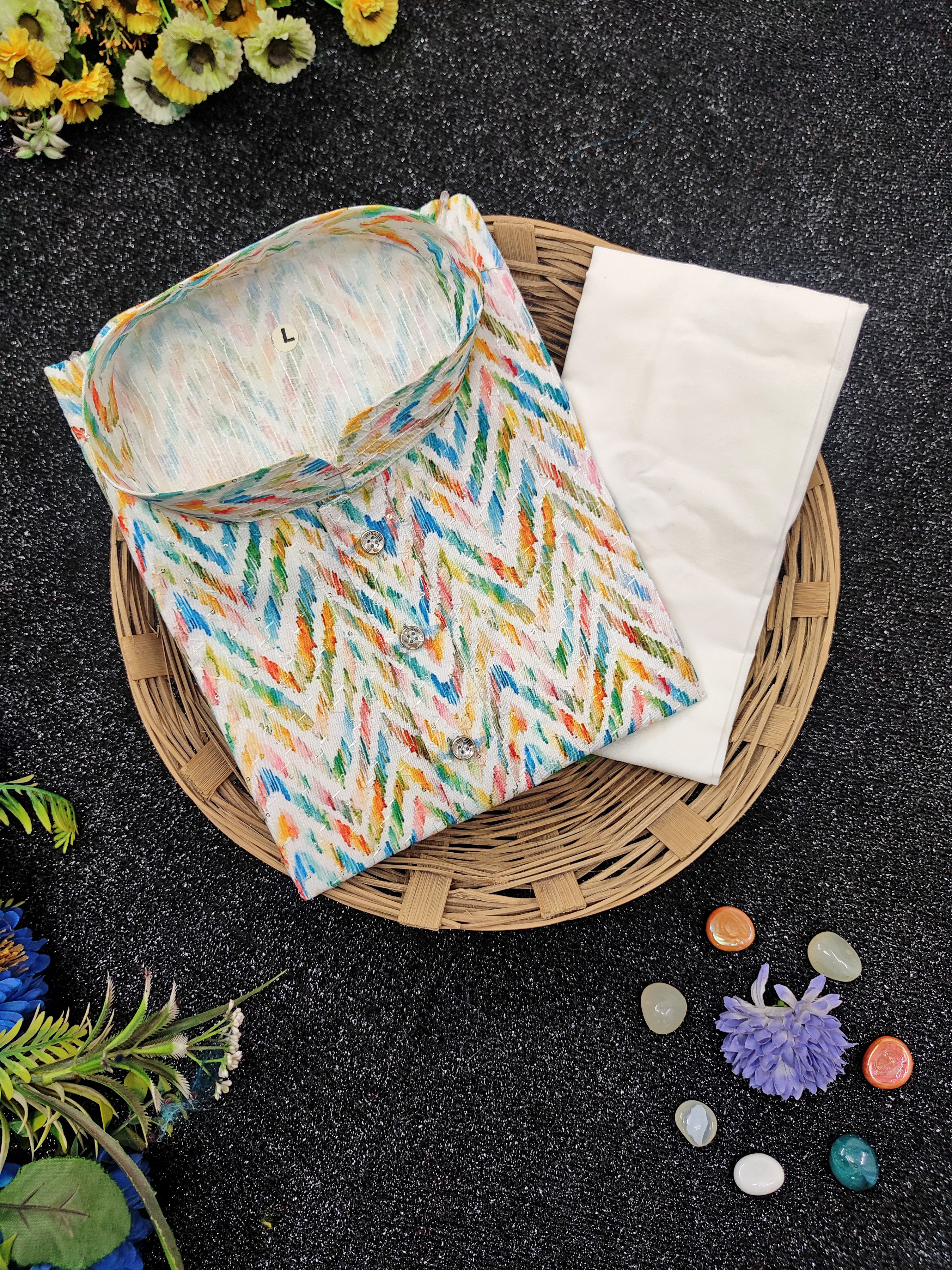 bitter Men Cotton Blend Kurta Pyjama Set-picture-18