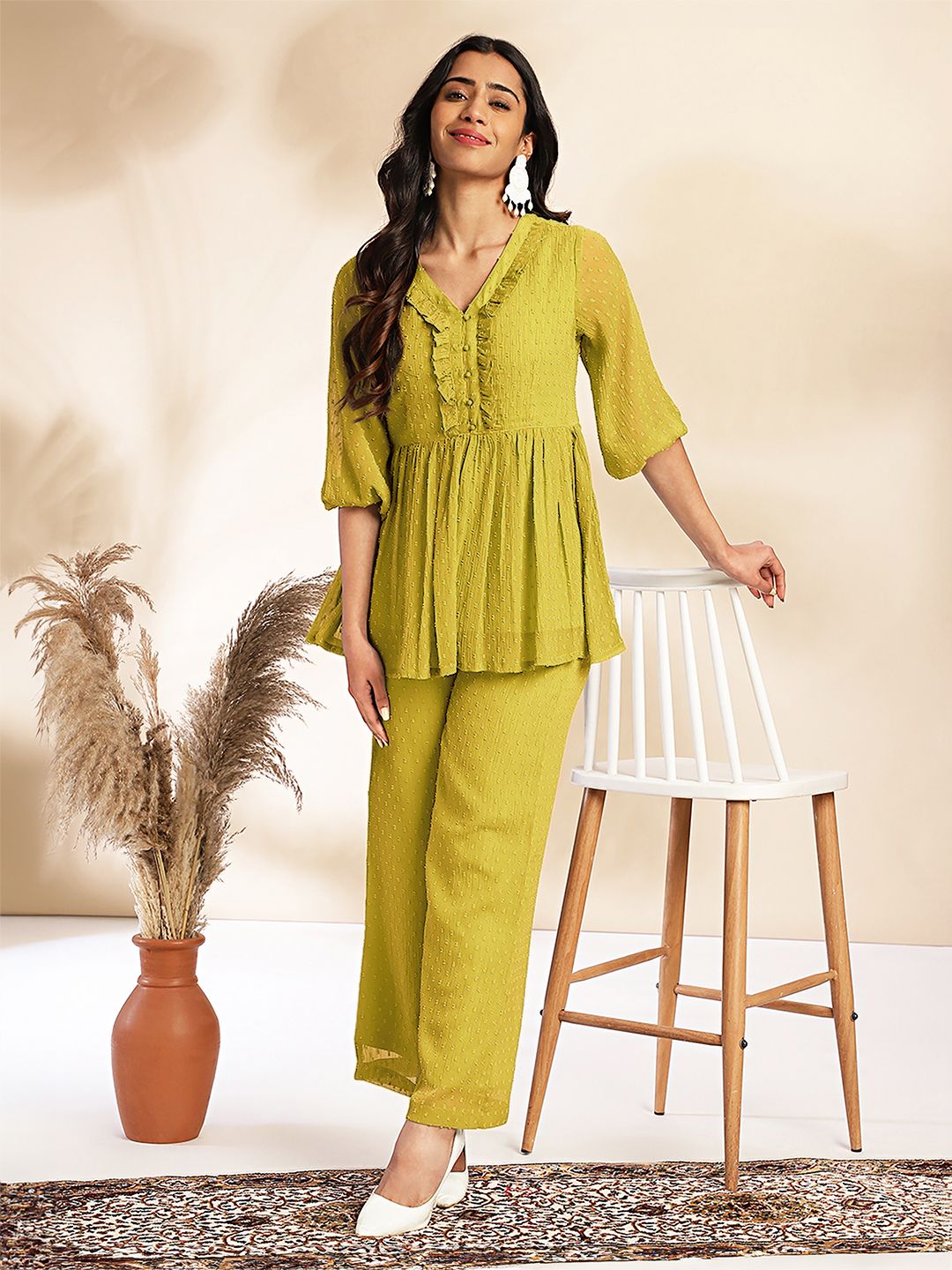 janasya Top Pant Co-ords Set-picture-34