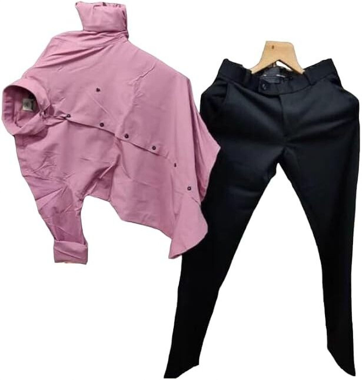 Men Linen Blend Shirt Pant Set-image-4