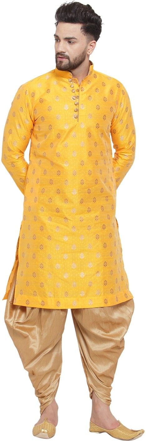 larwa Men Art Silk Kurta Pant Set-picture-17