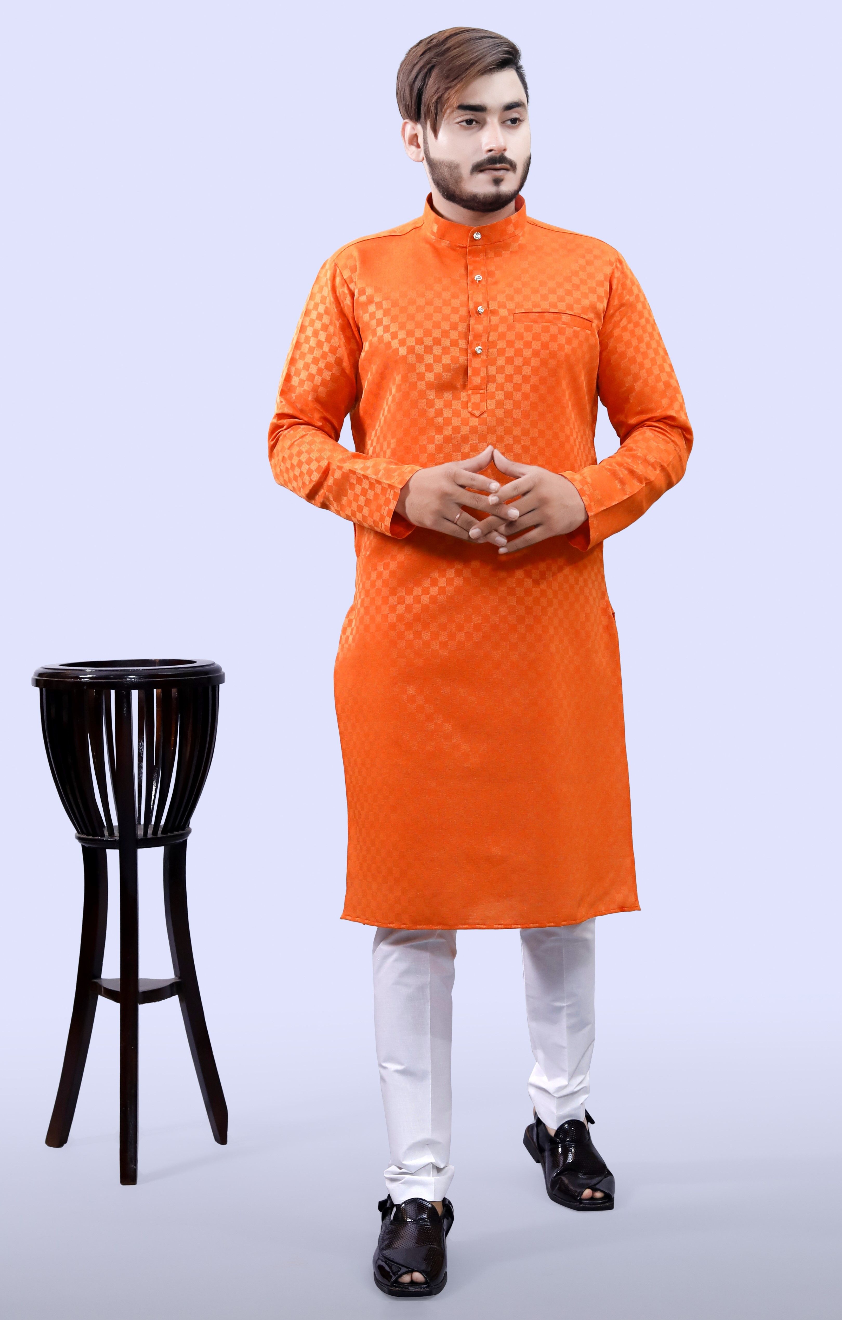tibra collection Men Cotton Blend Kurta Pyjama Set-picture-38