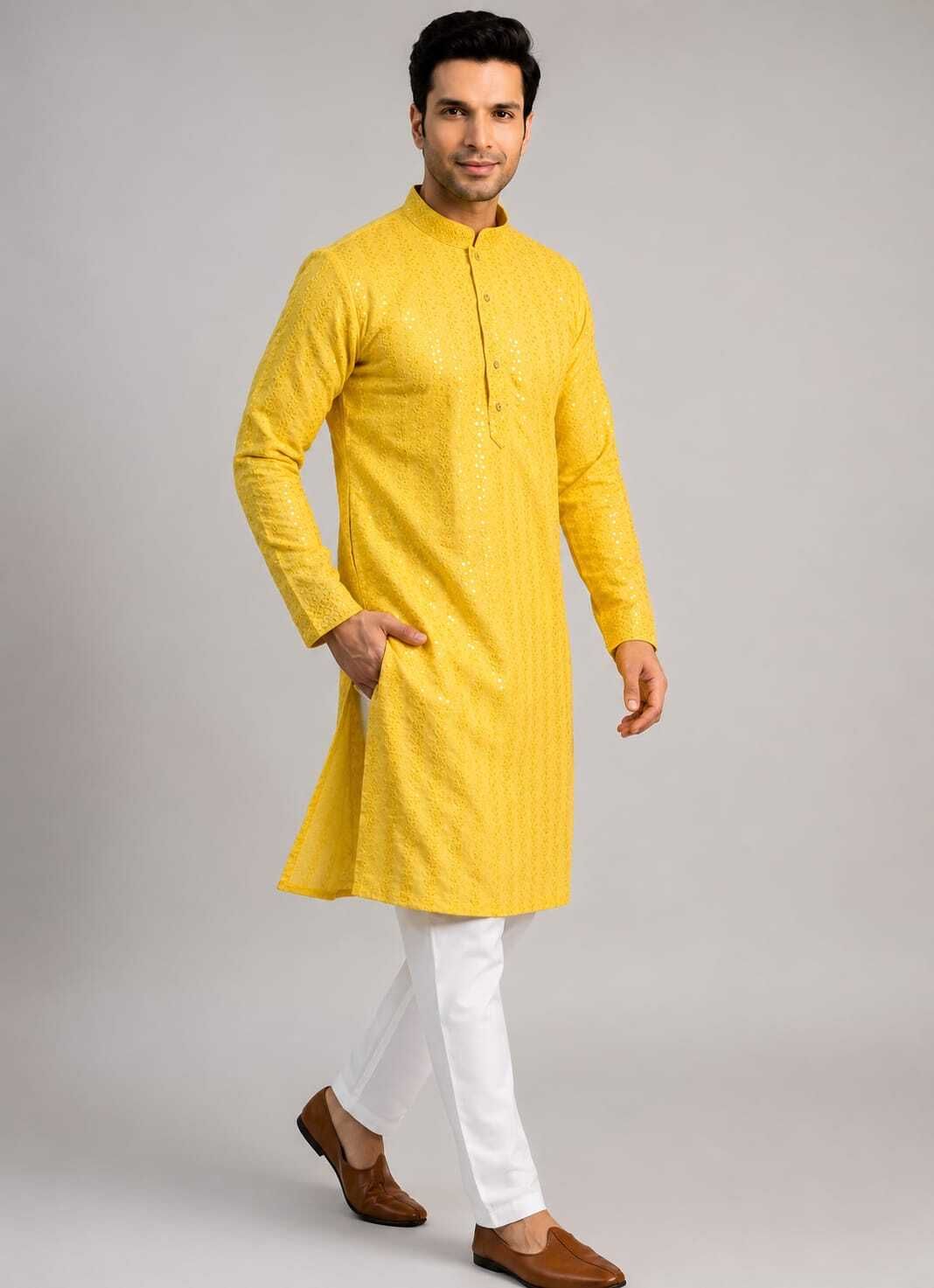 novella fits Men Cotton Blend Kurta Set-picture-48