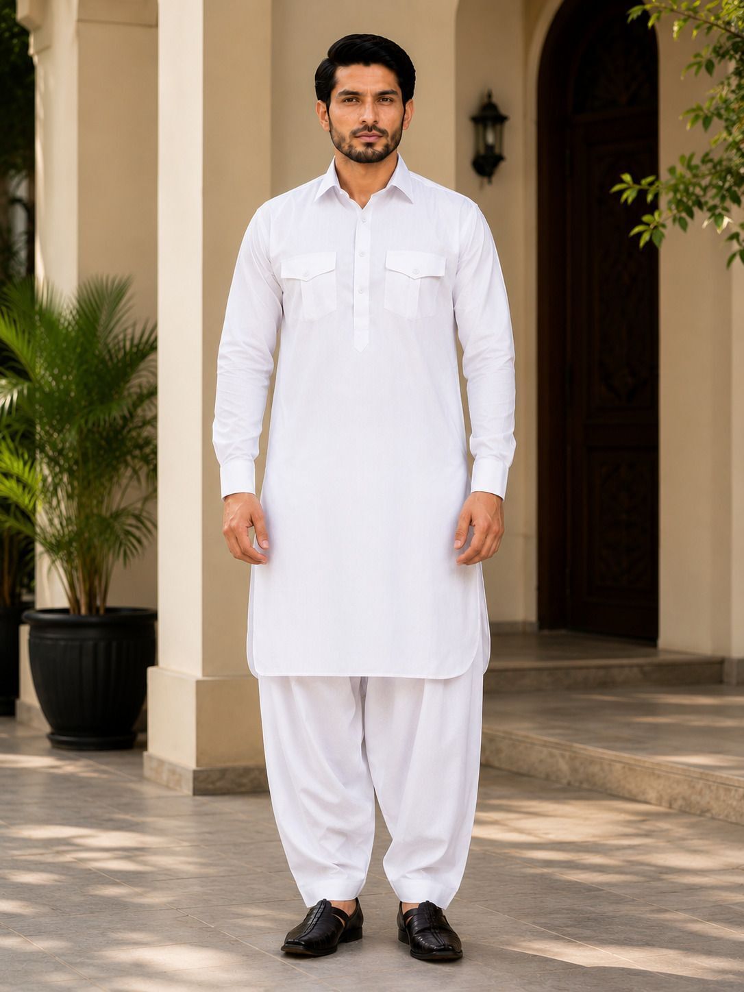 trypro Men Cotton Blend Kurta Pyjama Set-picture-10