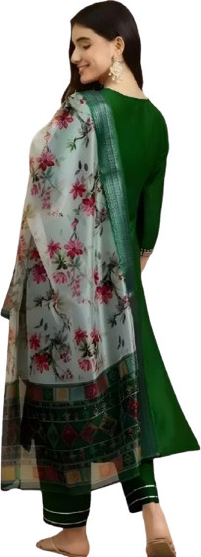 abc Women Cotton Blend Kurta Pant Dupatta Set-picture-39