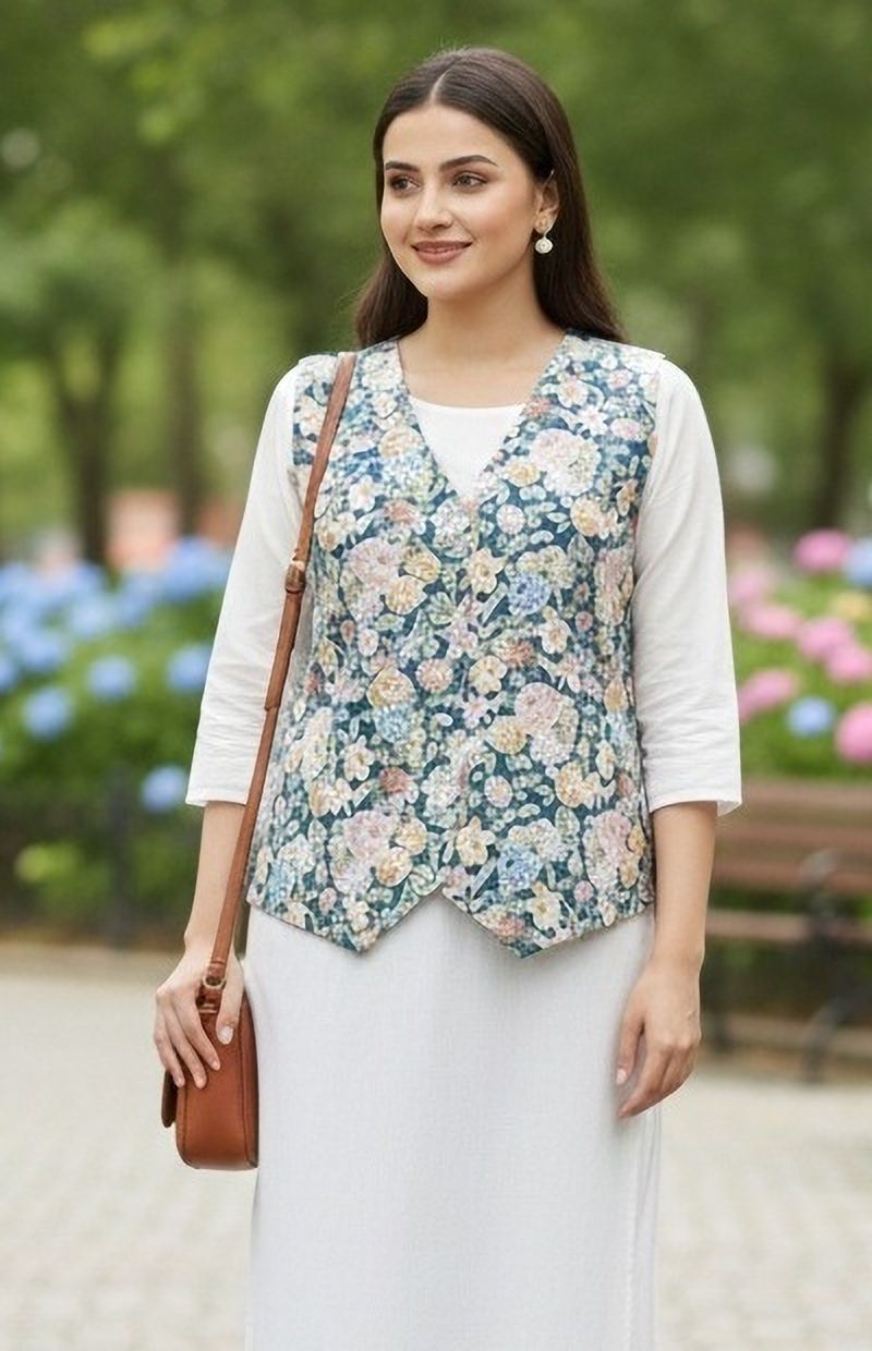 hayasworld Printed Women Waistcoat-picture-10