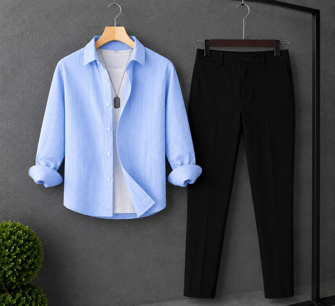 tyrell Men Cotton Blend Shirt Pant Set-picture-12