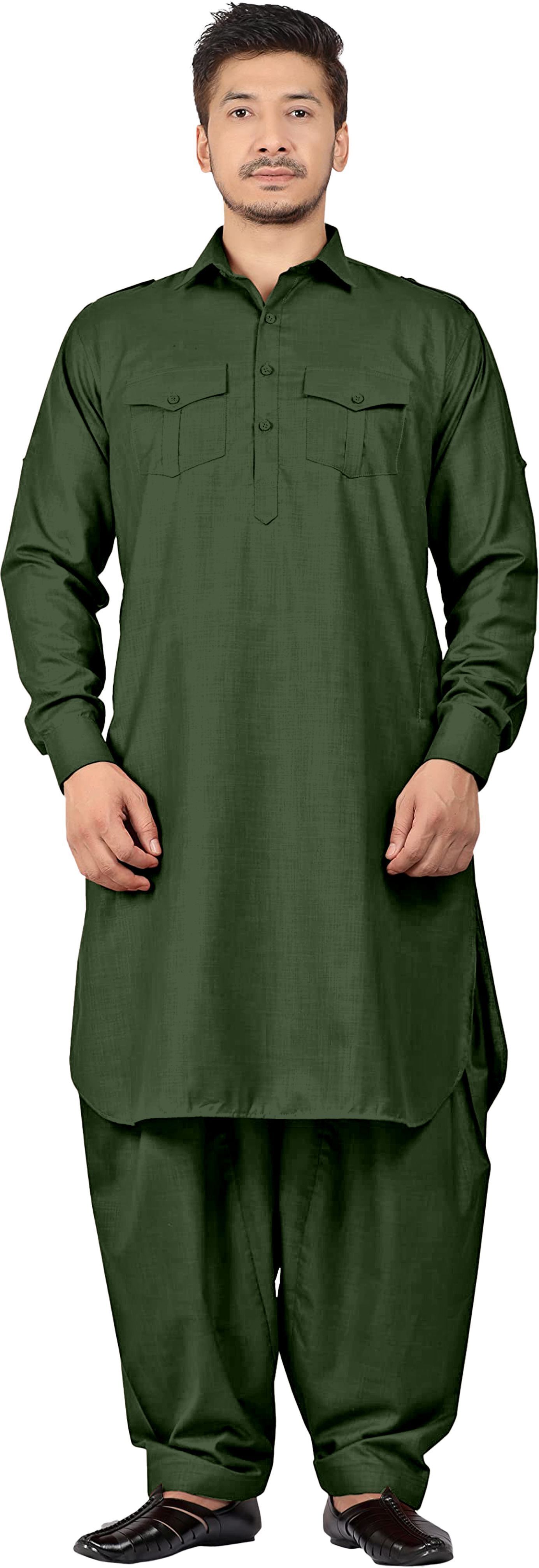 rexon Men Cotton Blend Kurta Pyjama Set-picture-16
