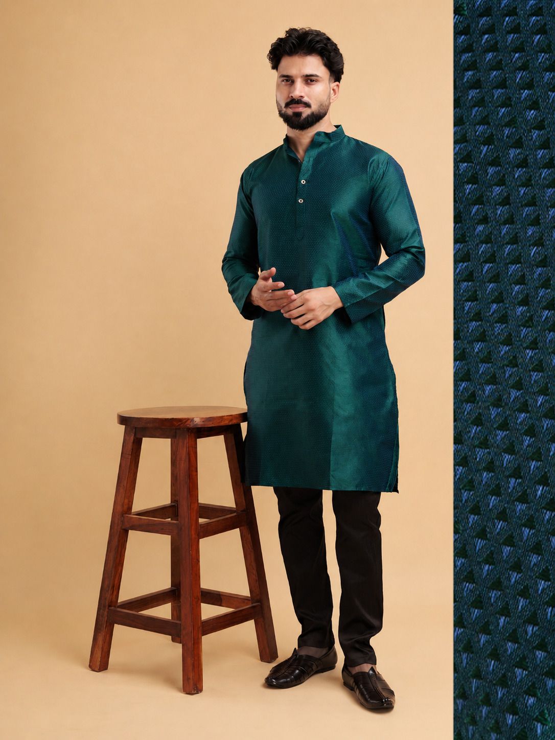 tsarina Men Cotton Silk Kurta Pyjama Set-picture-34
