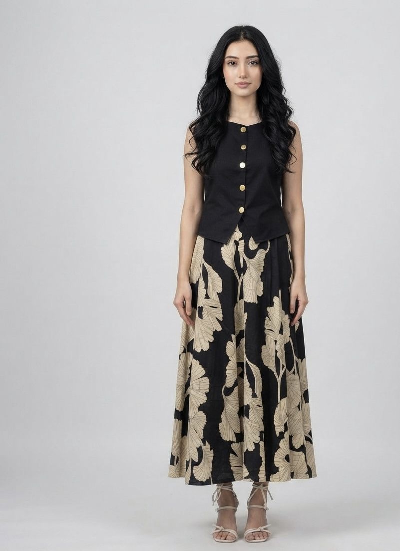 Women Pure Cotton Kurta Sharara Set-image-0