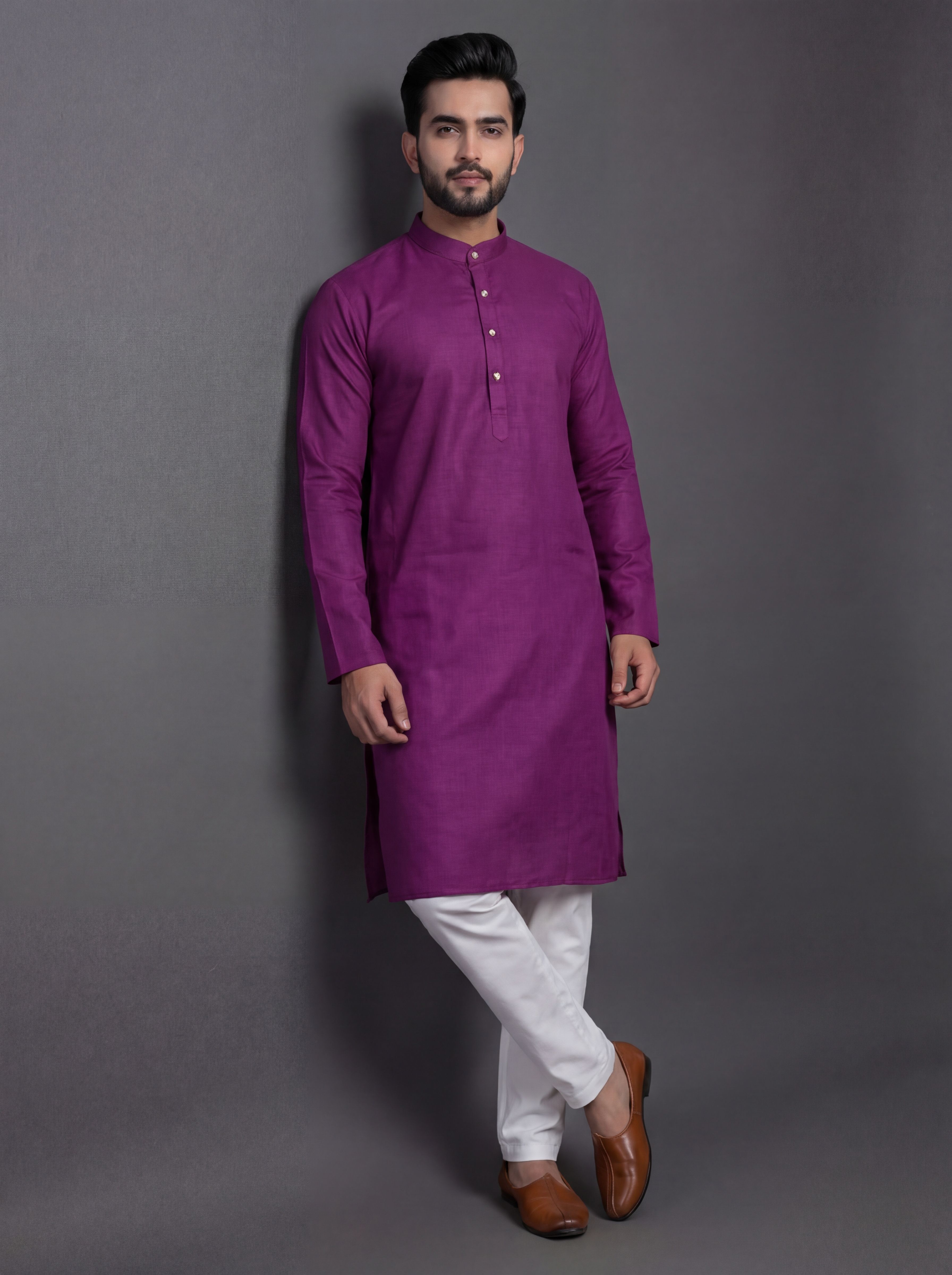 tibra collection Men Solid Cotton Blend Straight Kurta-picture-28