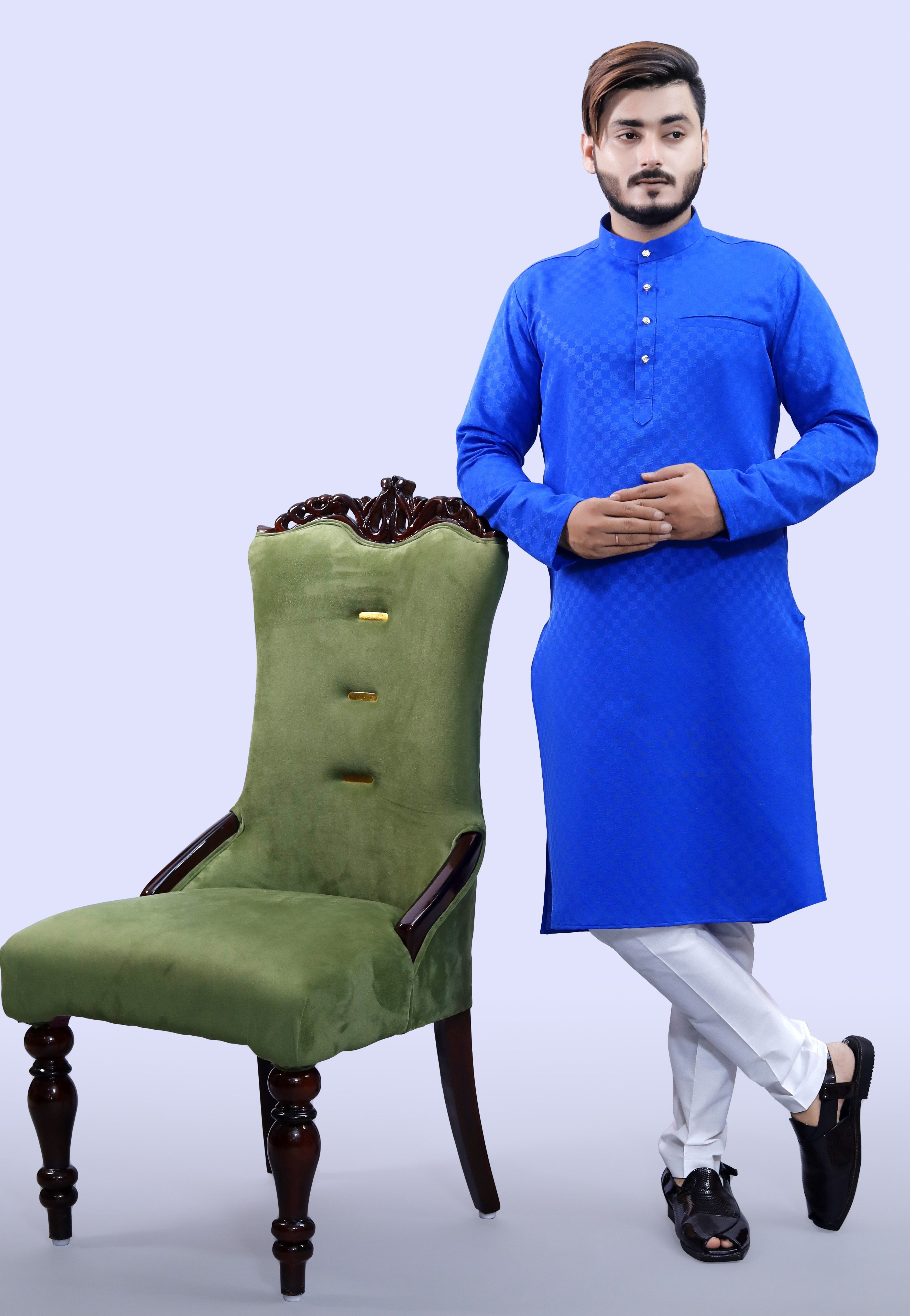 tibra collection Men Cotton Blend Kurta Pyjama Set-picture-15