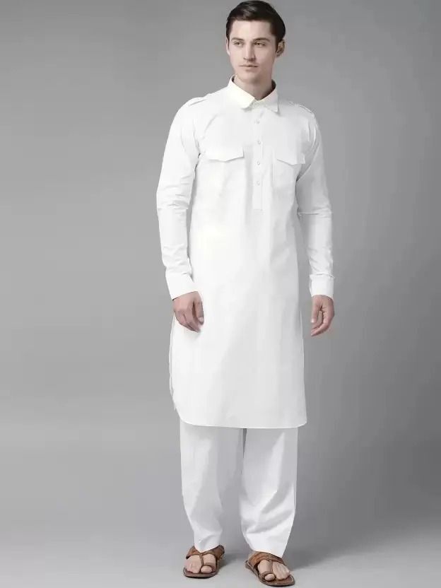 chirasvi Men Cotton Blend Kurta Pyjama Set-picture-10