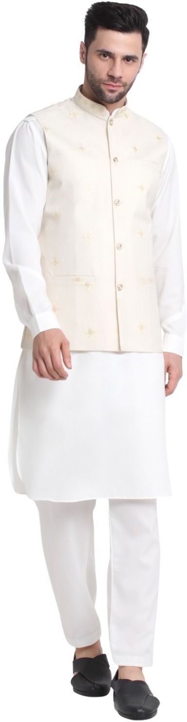 kraft india Men Cotton Blend Kurta Salwar Set-picture-19