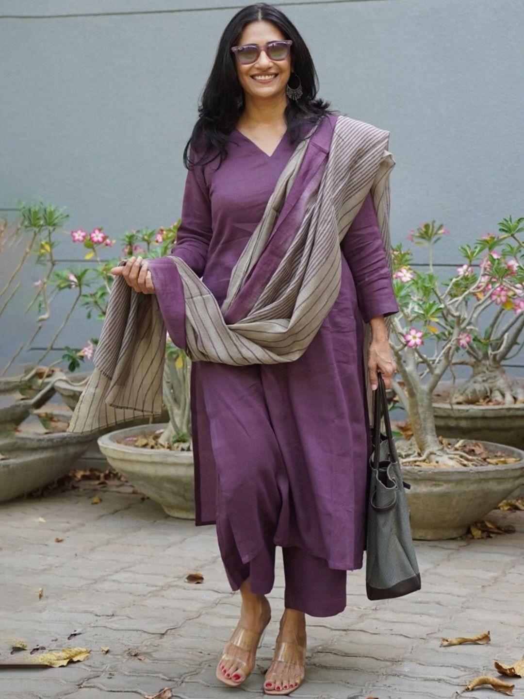 Women Viscose Rayon Kurta Pant Dupatta Set-image-47