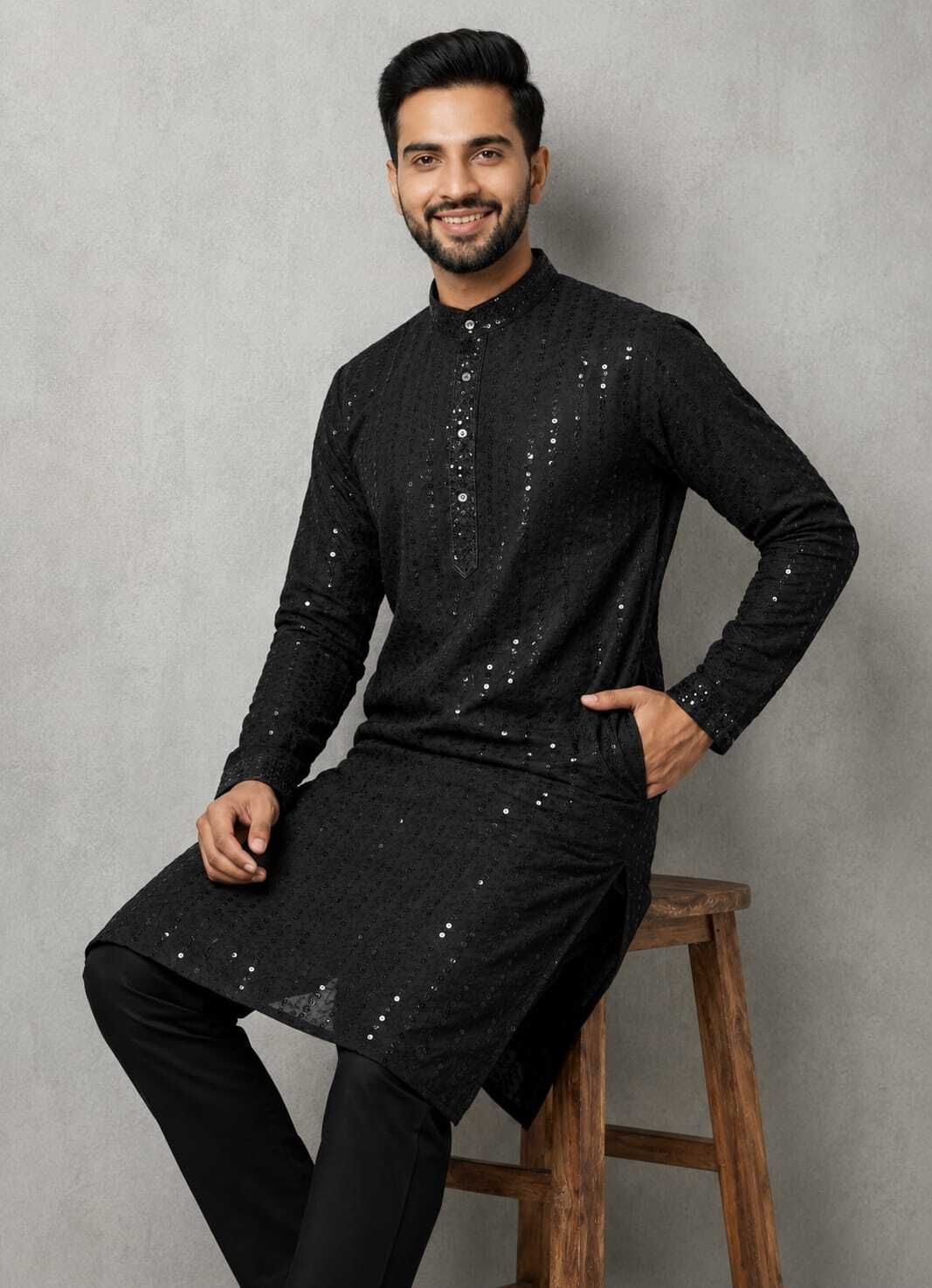 novella fits Men Cotton Blend Kurta Set-picture-31