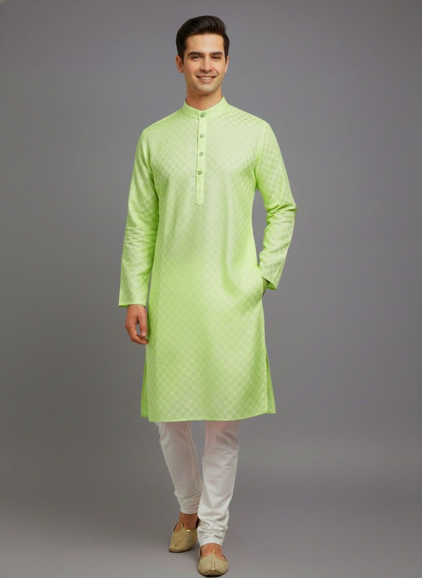 tibra collection Men Solid Cotton Blend Straight Kurta-picture-20