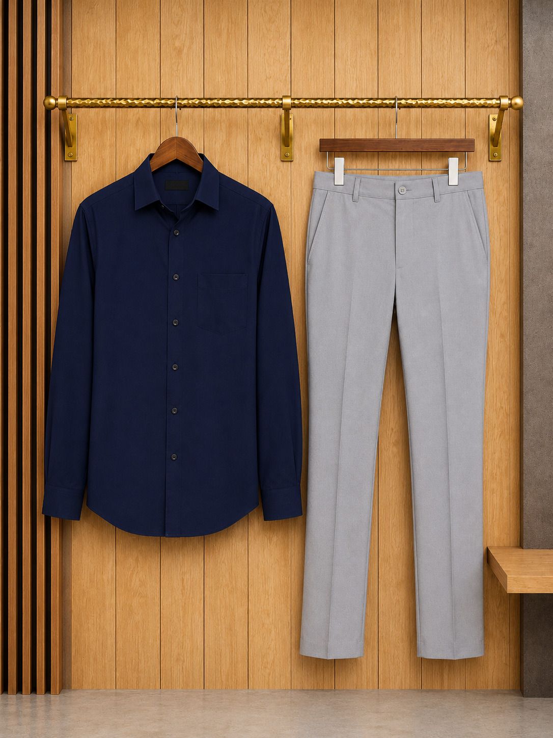 khodiyar fashion Men Cotton Blend Shirt Pant Set-picture-42