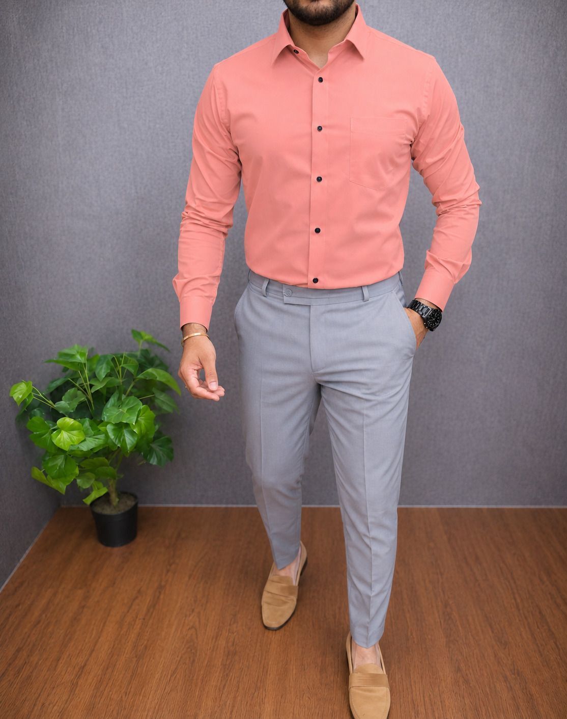 khodiyar fashion Men Cotton Blend Shirt Pant Set-picture-31