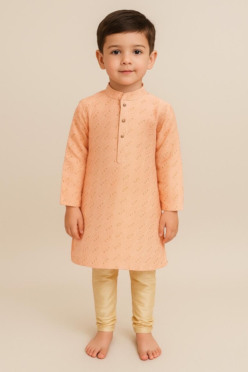 woof clothing Men Jacquard Kurta Pyjama Set-picture-30