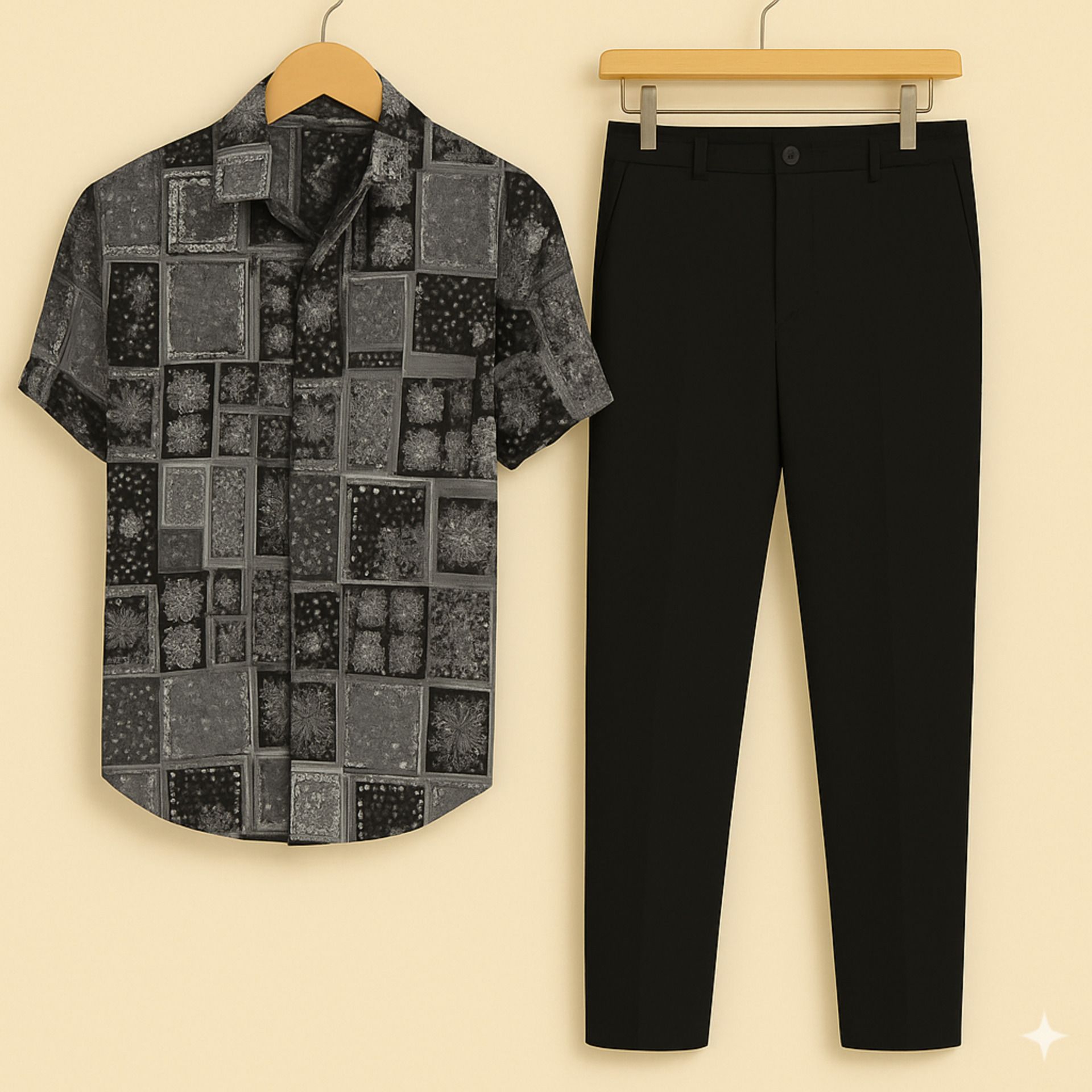 torontocn Men Cotton Blend Shirt Pant Set-picture-17
