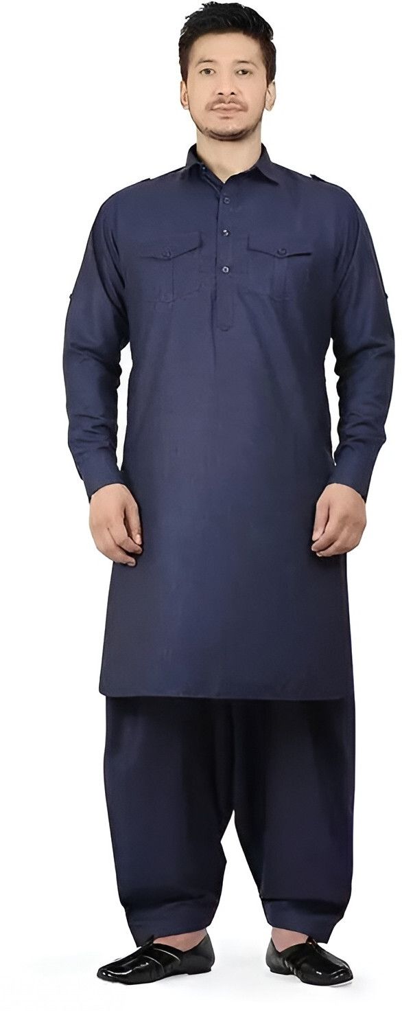 rexon Men Cotton Blend Kurta Pyjama Set-picture-14