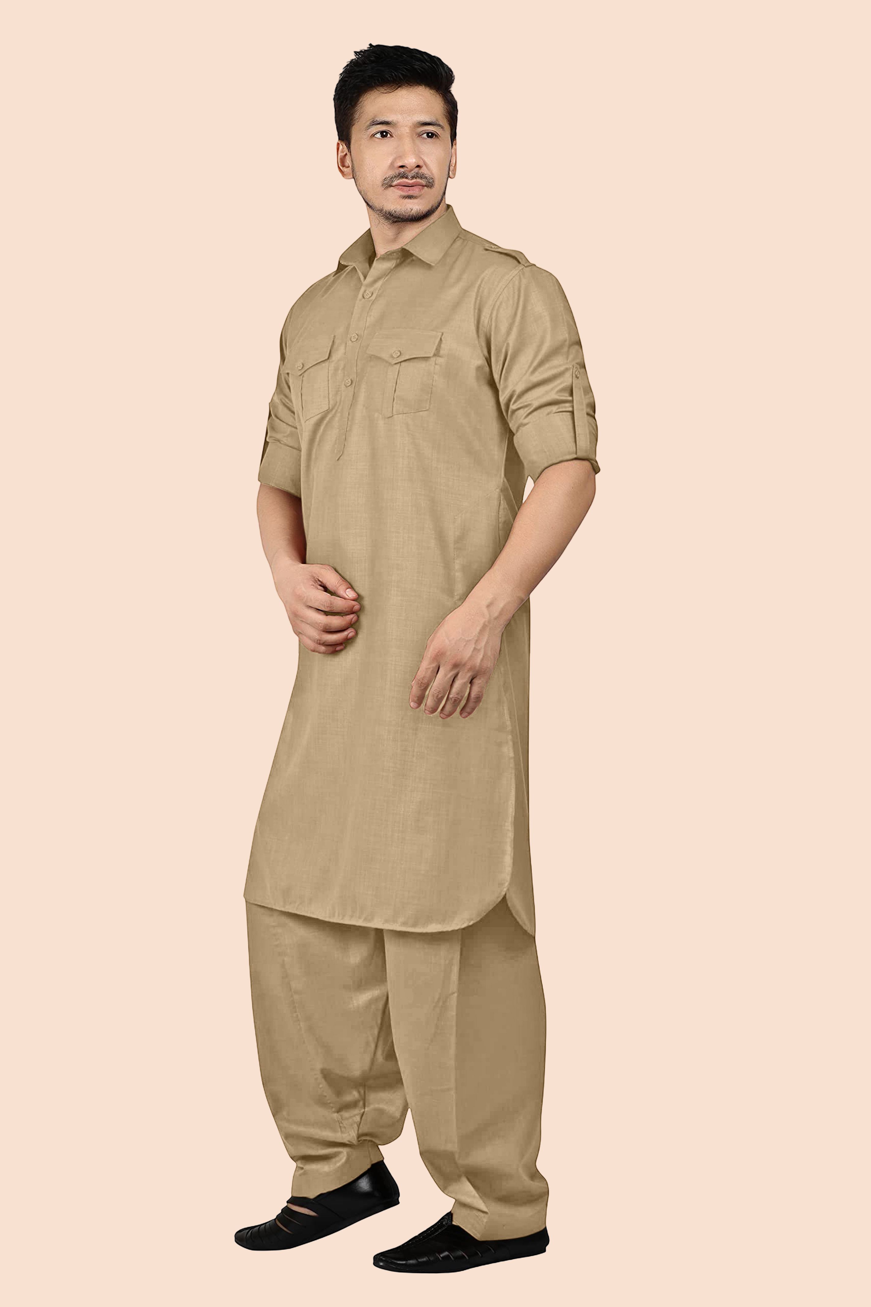 trypro Men Cotton Blend Kurta Pyjama Set-picture-27