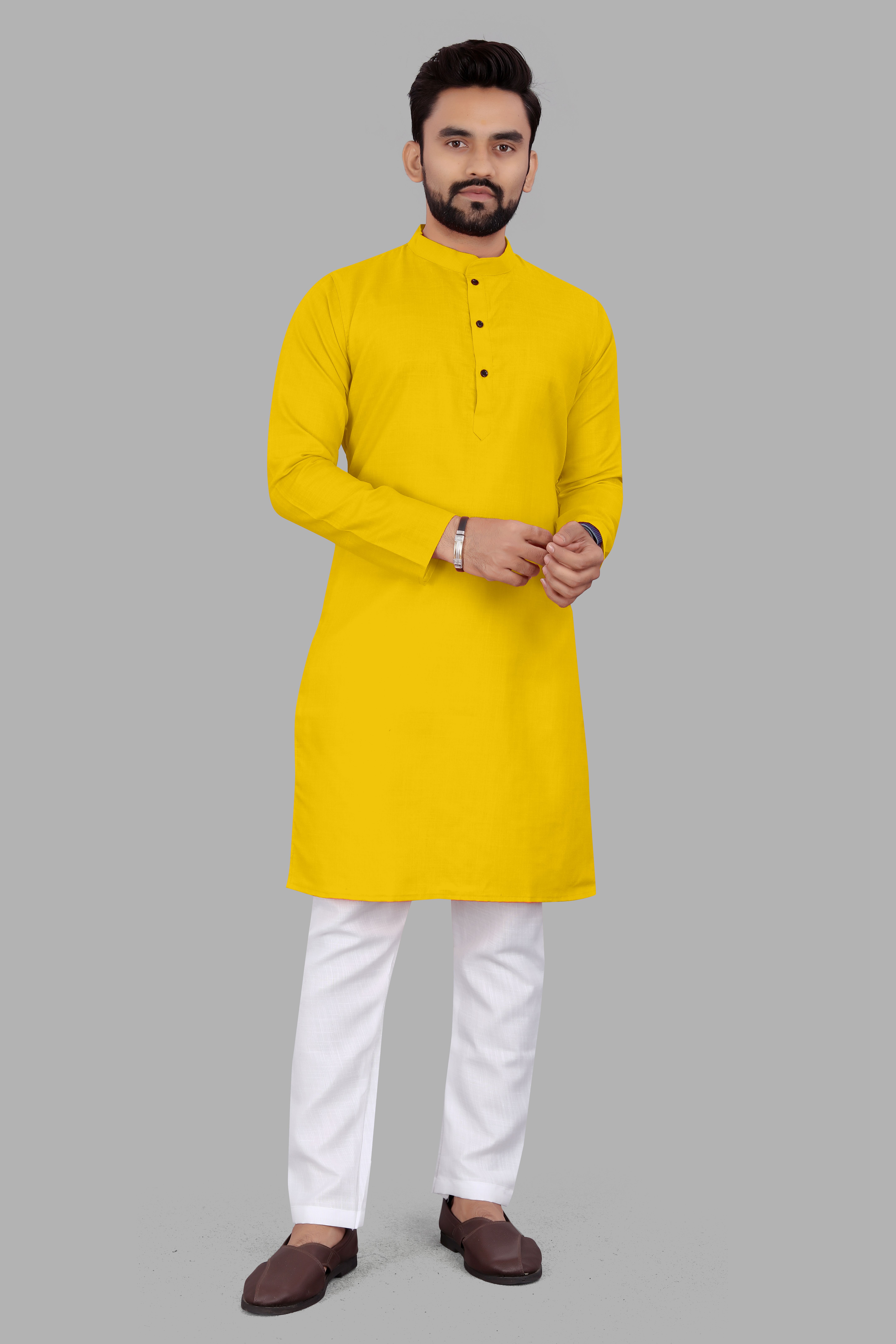 artisan Men Cotton Blend Kurta Pyjama Set-picture-13