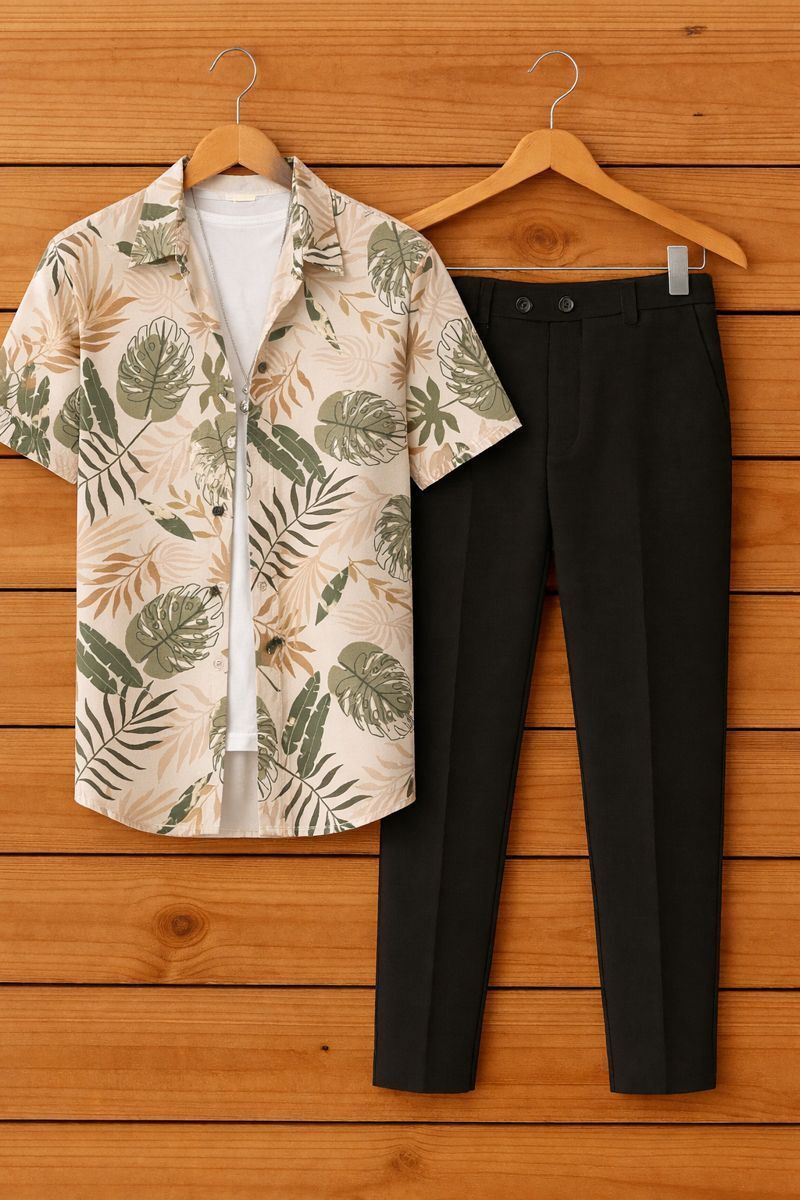tyrell Men Cotton Blend Shirt Pant Set-picture-33