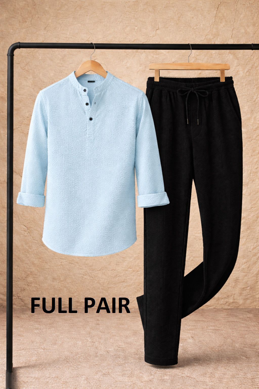 combraided Men Cotton Blend Shirt Pant Set-picture-19